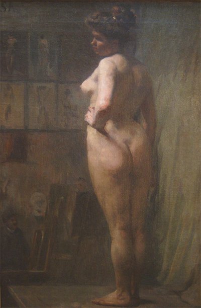 Modella in posa da Eliseu Visconti